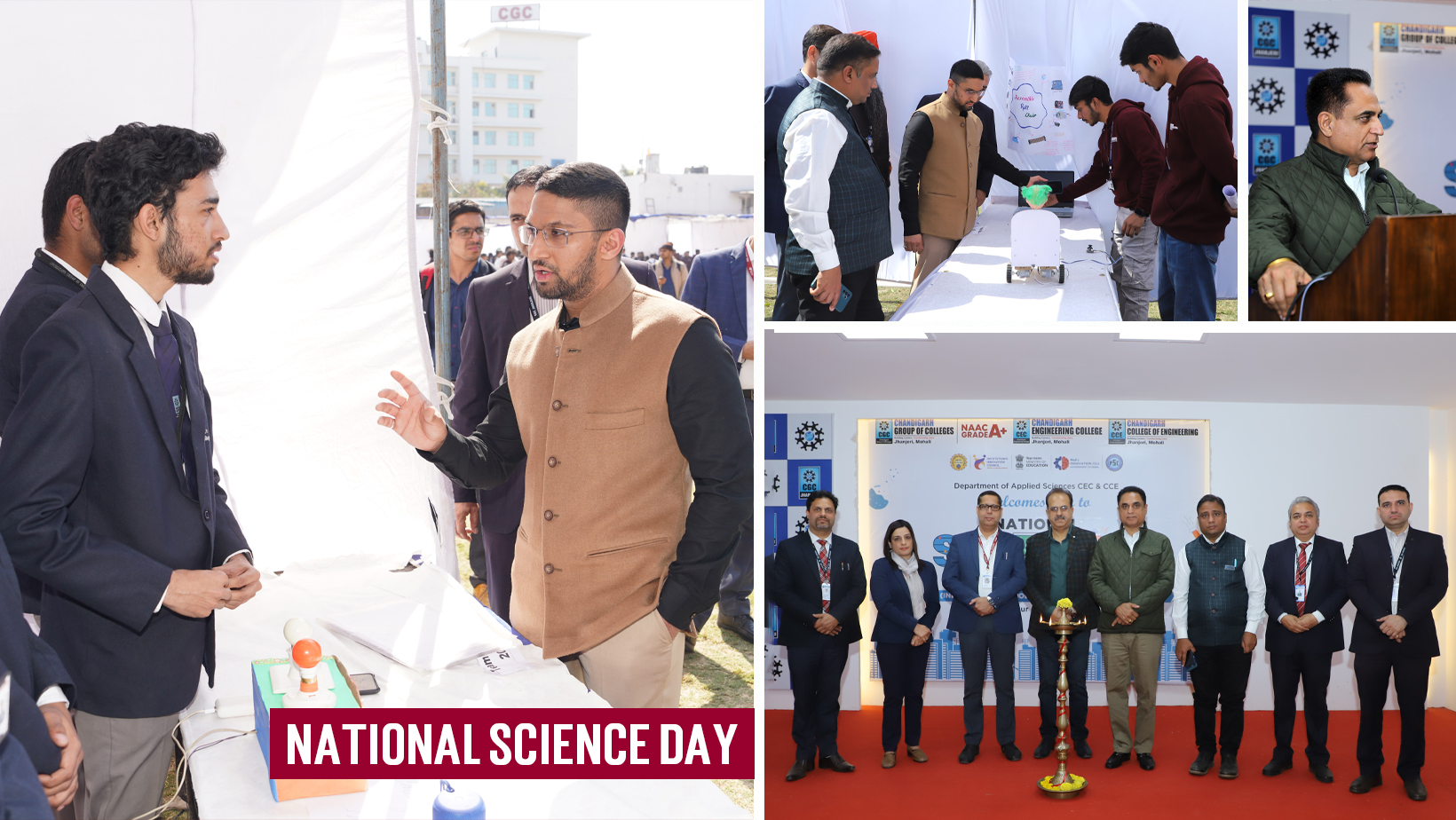 Unveiling Innovations: Celebrating National Science Day at CGC Jhanjeri